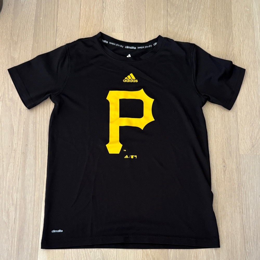 Adidas Kids Black Pittsburgh Pirates Tee